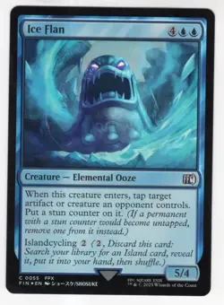 MTG Final Fantasy Foil Common #0055 Ice Flan - Image 1