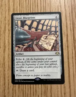 Urza's Blueprints - NM Rare - MTG Dominaria Remastered - Magic the Gathering - Image 1