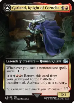 MTG Final Fantasy Uncommon #0486 Garland Knight Of Cornelia - Image 1