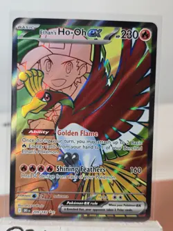Ethan’s Ho-Oh ex Full Art Ultra Rare 209/182 Pokemon Destined Rivals English - Image 1