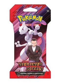 1x Pokemon Destined Rivals Factory Sealed Blister Booster Pack SV10 - Image 1