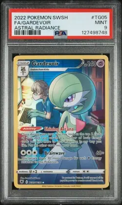 2022 Pokemon Astral Radiance Gardevoir Trainer Gallery TG05 PSA 9 - Image 1