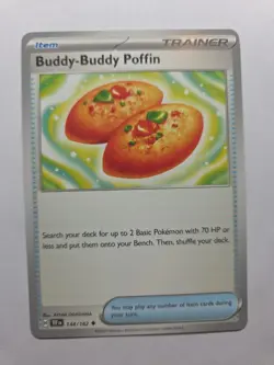 Pokemon BUDDY-BUDDY POFFIN 144/162 - Temporal Forces - NM Non Holo - Image 1