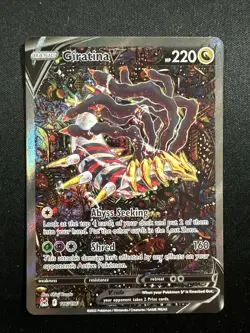 Giratina V Alternate Full Art 186/196 Lost Origin Holo Pokemon English - Image 1