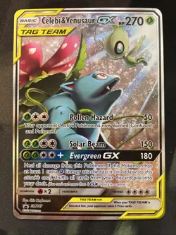 Celebi & Venasaur-GX (Promo) - #SM167 Pokemon Sun & Moon Ultra Rare Black Star - Image 3