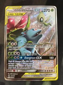 Celebi & Venasaur-GX (Promo) - #SM167 Pokemon Sun & Moon Ultra Rare Black Star - Image 5