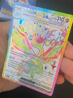 CARTE POKEMON LIBEGON EX 222/191 FR ULTRA RARE ETINCELLES DEFERLANTES - NM/M - Image 2