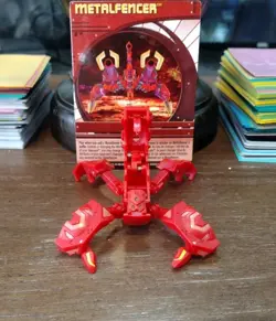 Bakugan Trap Pyrus Metalfencer Red New Vestroia W/ Card! - Image 1