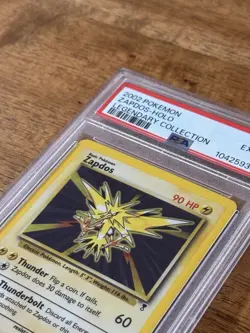 Pokemon 2002 Legendary Collection Zapdos Holo Card #19 PSA 6 - Image 3