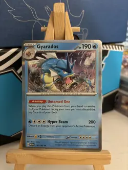 130/165 GYARADOS REVERSE HOLO SCARLET & VIOLET 151 POKEMON CARD - Image 1