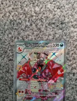 Pokemon TCG Charizard EX SVP Black Star Promo 074 Rare Holo Card Paldean Fates - Image 2