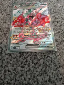 Pokemon TCG Charizard EX SVP Black Star Promo 074 Rare Holo Card Paldean Fates - Image 3