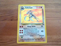 Pokemon Card Kabutops 9/62 Rare Fossil Set 60 HP Stage 2Holo Excellent Condition - Image 1
