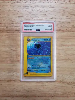 Pokemon PSA 9 MINT 2003 Tentacruel Aquapolis Rare Card - Image 1