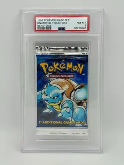 Three 1999 Pokemon Base Set Booster Packs - Charizard, Blastoise, Venusaur PSA 8 - Image 4