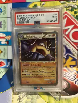 2010 POKEMON TRIUMPHANT MACHAMP PRIME #95 ULTRA RARE PSA 9 MINT - Image 1