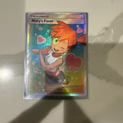 Pokemon TCG Unified Minds Misty's Favor Trainer Full Art 235/236 - Image 1