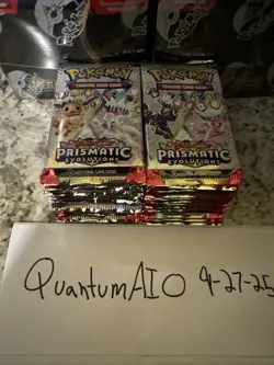 Pokemon TCG: Prismatic Evolutions Booster Pack Lot (28 Packs) - IN HAND - Image 2