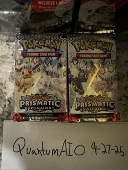 Pokemon TCG: Prismatic Evolutions Booster Pack Lot (28 Packs) - IN HAND - Image 3