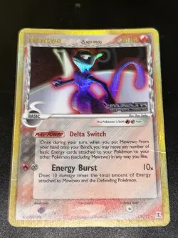 2005 Pokemon, EX Delta Species, #12/113 Mewtwo Delta Species, Reverse Holo Rare - Image 1