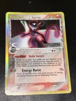 2005 Pokemon, EX Delta Species, #12/113 Mewtwo Delta Species, Reverse Holo Rare - Image 2
