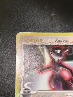 2005 Pokemon, EX Delta Species, #12/113 Mewtwo Delta Species, Reverse Holo Rare - Image 3