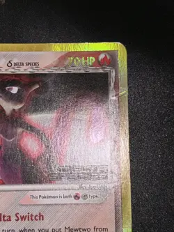 2005 Pokemon, EX Delta Species, #12/113 Mewtwo Delta Species, Reverse Holo Rare - Image 4