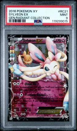 POKEMON GENERATIONS RADIANT COLLECTION SYLVEON EX #RC21 PSA 9 MINT #119299015 - Image 1
