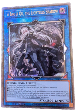 Yugioh SUDA-EN049 A Bao A Qu, the Lightless Shadow 1st Ed quarter century MINT - Image 1