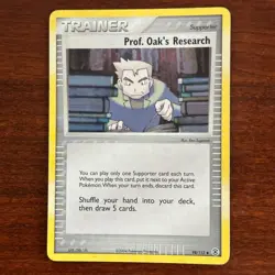 Prof Oak's Research 98/112 Reverse Holo Uncommon FireRed LeafGreen Pokemon Card - Image 1
