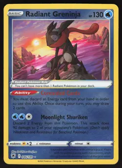 Radiant Greninja 046/189 Astral Radiance Holo Pokemon Card - Image 1
