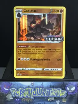 Pokemon Card Coalossal SWSH024 Black Star Promo STAMPED Rebel Clash Near Mint - Image 1