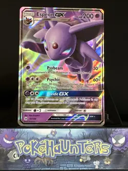 Pokemon Card Espeon GX 61/149 Sun & Moon Base Ultra Rare Light Played - Image 1