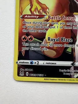 Charzard TG03 /TG30 HP 170 2022 Trainer Gallery Pokemon TCG Card Ultra Rare - Image 5