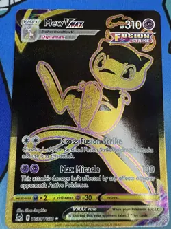 Mew VMAX TG30/TG30 Alternate Art Gold Trainer Gallery Lost Origin Pokemon Card - Image 1