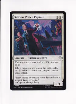 MAGIC THE GATHERING MTG MARVEL'S SPIDER-MAN SELFLESS POLICE CAPTAIN (#1) - Image 1