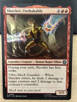 MTG Marvel Spider-Man 0089 Shocker Unshakable Legendary Creature Human UNCOMMON - Image 1
