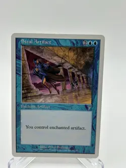 MTG 2001 Steal Artifact - Enchant Artifact 7th Edition 99/350 7ED Uncommon - Image 1