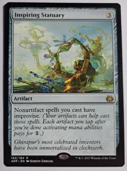 Inspiring Statuary x1 Aether Revolt Magic the Gathering MTG LP/NM - Image 1