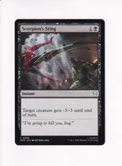 MAGIC THE GATHERING MTG MARVEL'S SPIDER-MAN SCORPION'S STING (#1) - Image 1