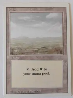 MTG MAGIC - TERRA BASE PIANURA- BASIC PLAINS LAND - REVISED EDITION - ENG - Image 1