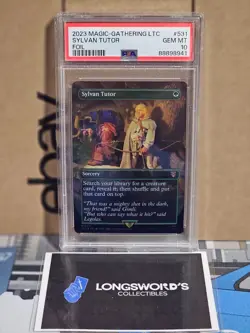 MTG - FOIL Sylvan Tutor - PSA 10 - Lord of the Rings - - Image 1