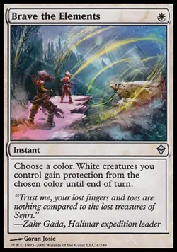 Brave the Elements - Medium Play MTG Zendikar - Image 1