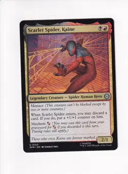 MAGIC THE GATHERING MTG MARVEL'S SPIDER-MAN SCARLET SPIDER, KAINE (#1) - Image 1