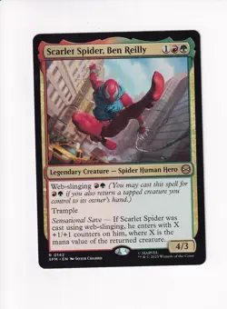 MAGIC THE GATHERING MTG MARVEL'S SPIDER-MAN SCARLET SPIDER, BEN REILLY - Image 1