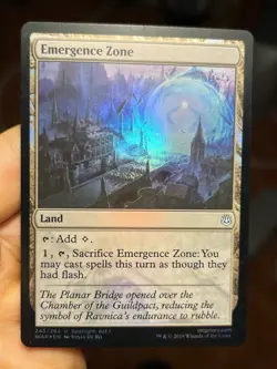 GERMAN Foil Emergence Zone • War Of The Spark • Mtg (1654) - Image 1