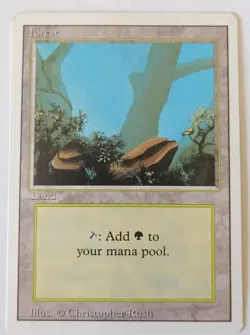 MTG MAGIC - TERRA BASE FORESTA - BASIC FOREST LAND - REVISED EDITION - ENG - Image 1