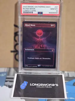 MTG - Blood Moon Confetti Foil - PSA 10 - Wilds of Eldraine - POP 9 Graded - Image 2