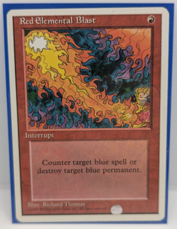 MTG Red Elemental Blast Fourth Edition Regular Common LP - Image 1