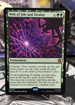Web of Life and Destiny Marvel's Spider-Man Magic The Gathering MTG M/NM - Image 1
